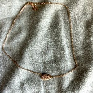 Kendra Scott Rose Gold Druzy Arrow necklace
